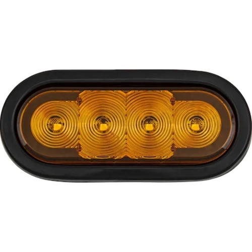4pk oval led amber - 4pk, 12-led